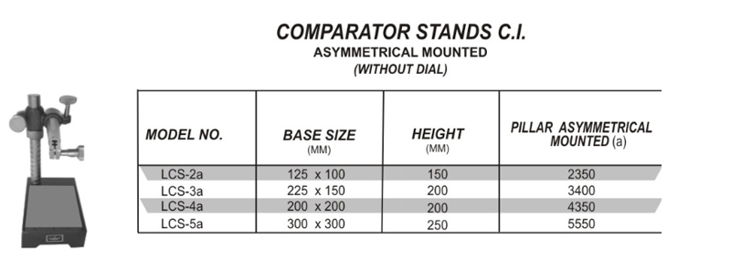 Compartor Stands CI Asymmetrical Mounted